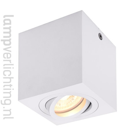 Opbouwspot GU10 Vierkant Verstelbaar Opbouwspot GU10 Vierkant Verstelbaar