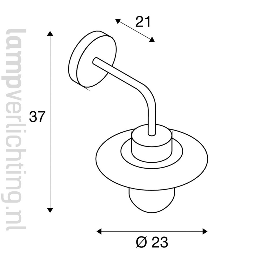 Stallamp Wand Modern E27 IP44 Stallamp Wand Modern E27 IP44