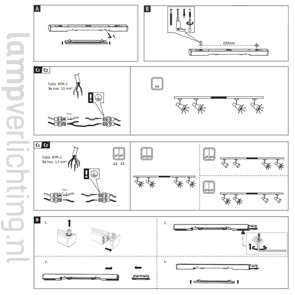 Lux Rail Middenvoeding