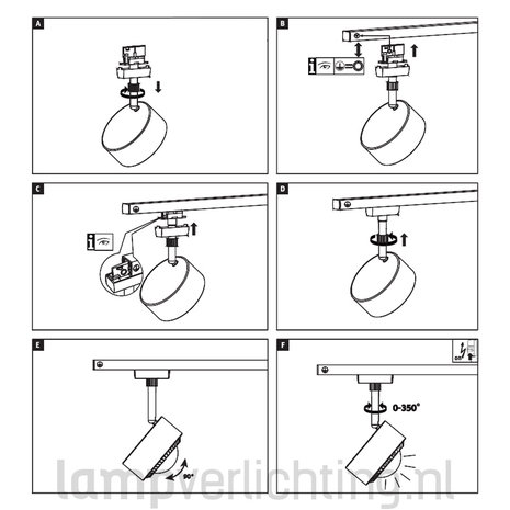 Lux Railspot Kogel LED 9W Lux Railspot Kogel LED 9W
