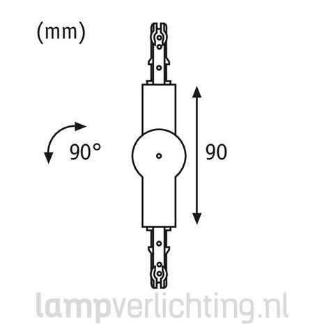Lux Rail Hoek Verbinder Lux Rail Hoek Verbinder