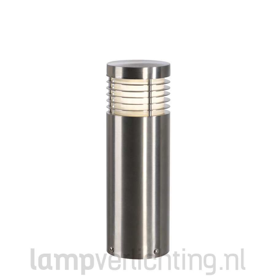 datum Praten tijdelijk Rvs buitenverlichting 30 cm - Staande tuinlamp 30 cm met E27 fitting -  LampVerlichting.nl