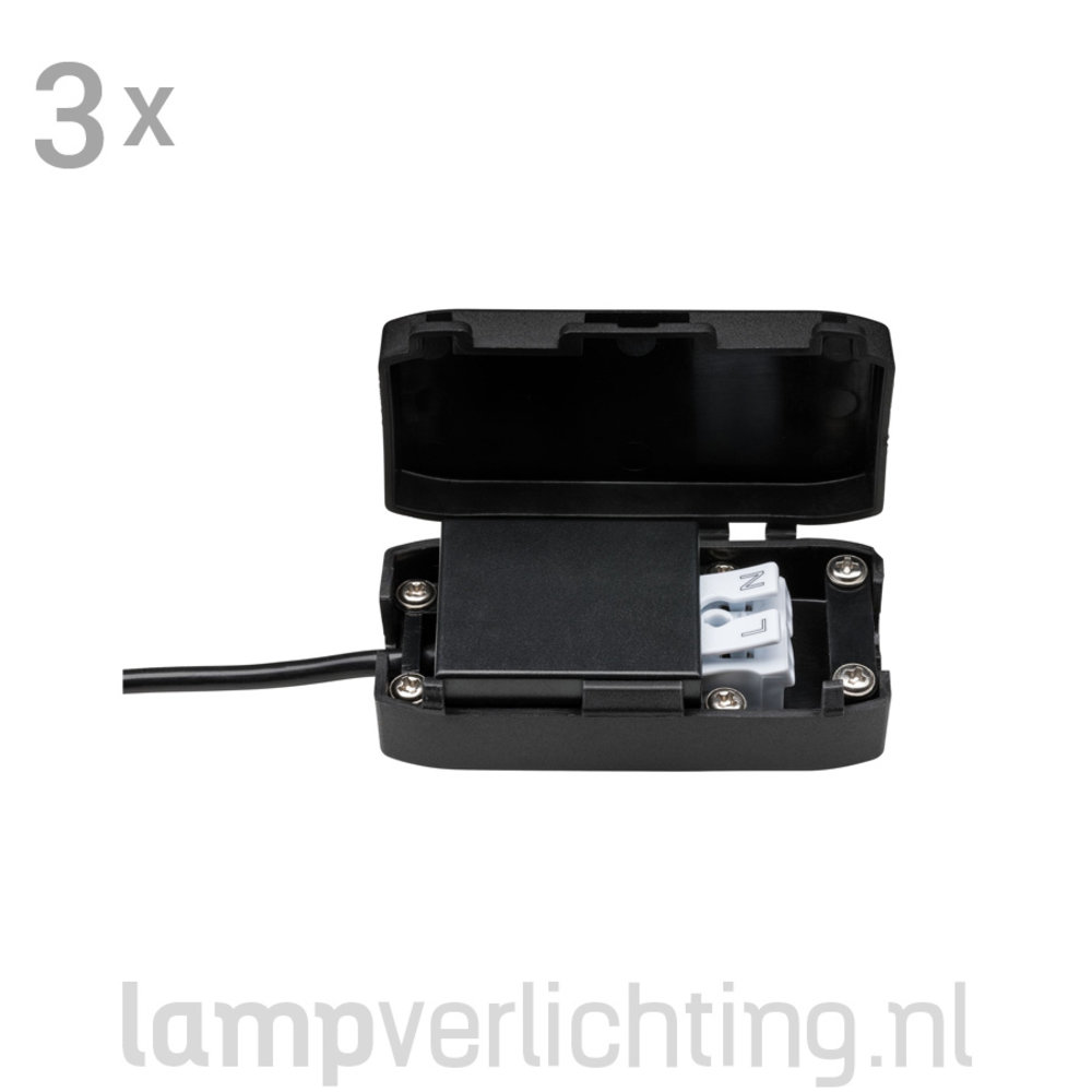 3 Dimbare LED Inbouwspots 230V Rond IP44 3 Dimbare LED Inbouwspots 230V Rond IP44