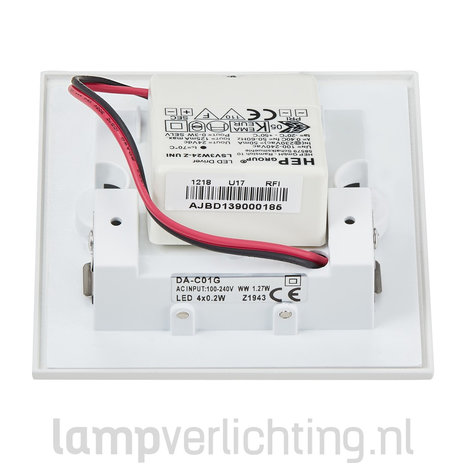 Wand Inbouwspot Vierkant 230V Wand Inbouwspot Vierkant 230V