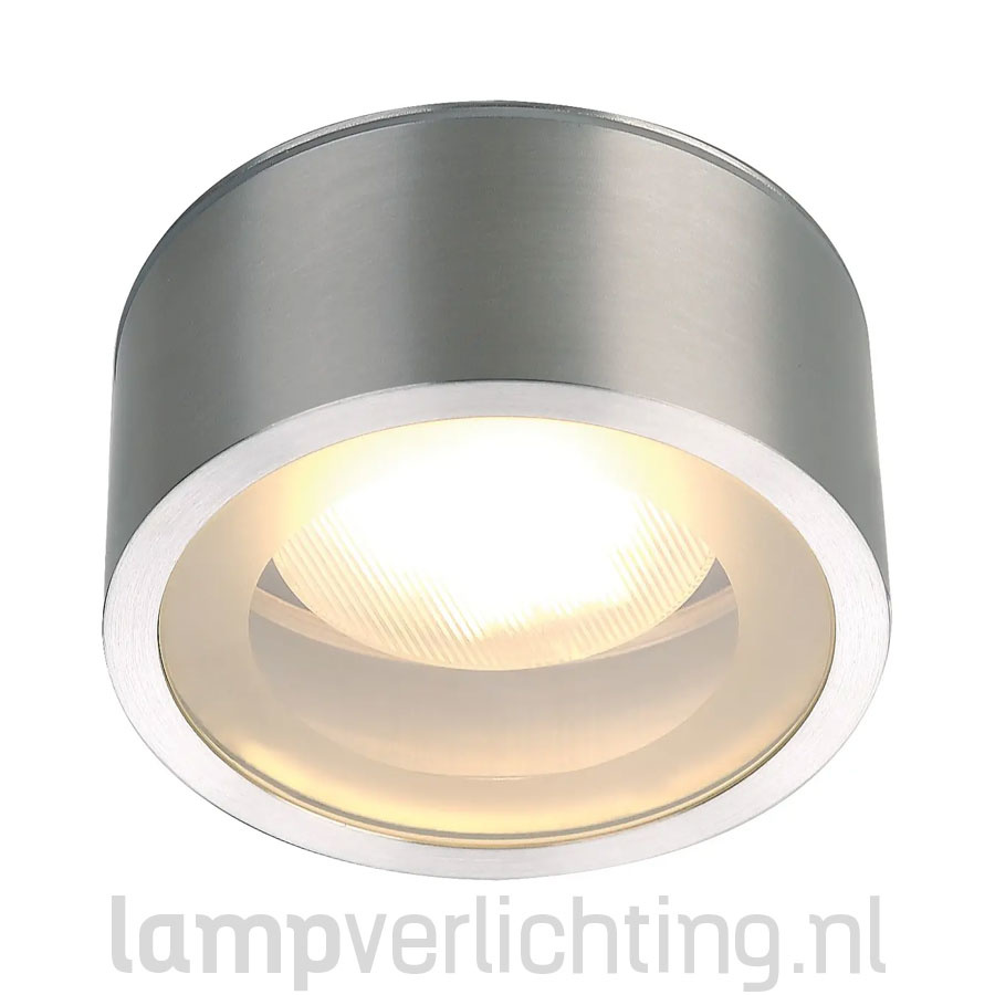 Kruiden West rit Plafondlamp Buiten Plat Rond - Aluminium - IP44 - Exclusief Design -  LampVerlichting.nl