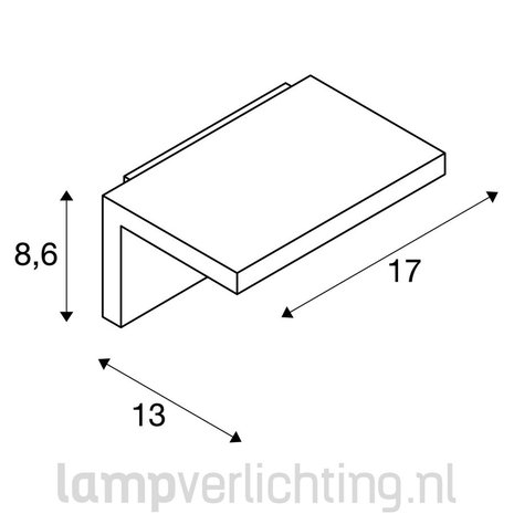 LED Wand lamp Buiten Lestra