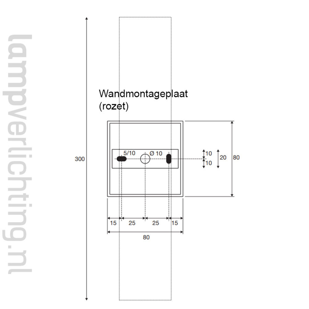 Wandlamp Buis Glas 30 cm 2x E14 Wandlamp Buis Glas 30 cm 2x E14