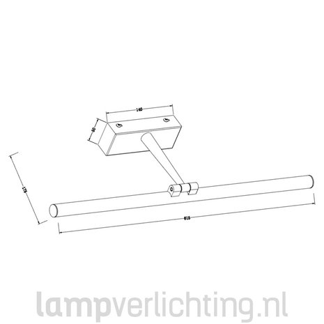 LED Schilderijverlichting 62 cm LED Schilderijverlichting 62 cm