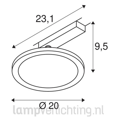 Railspot LED Paneel Rond 1-Fase Railspot LED Paneel Rond 1-Fase