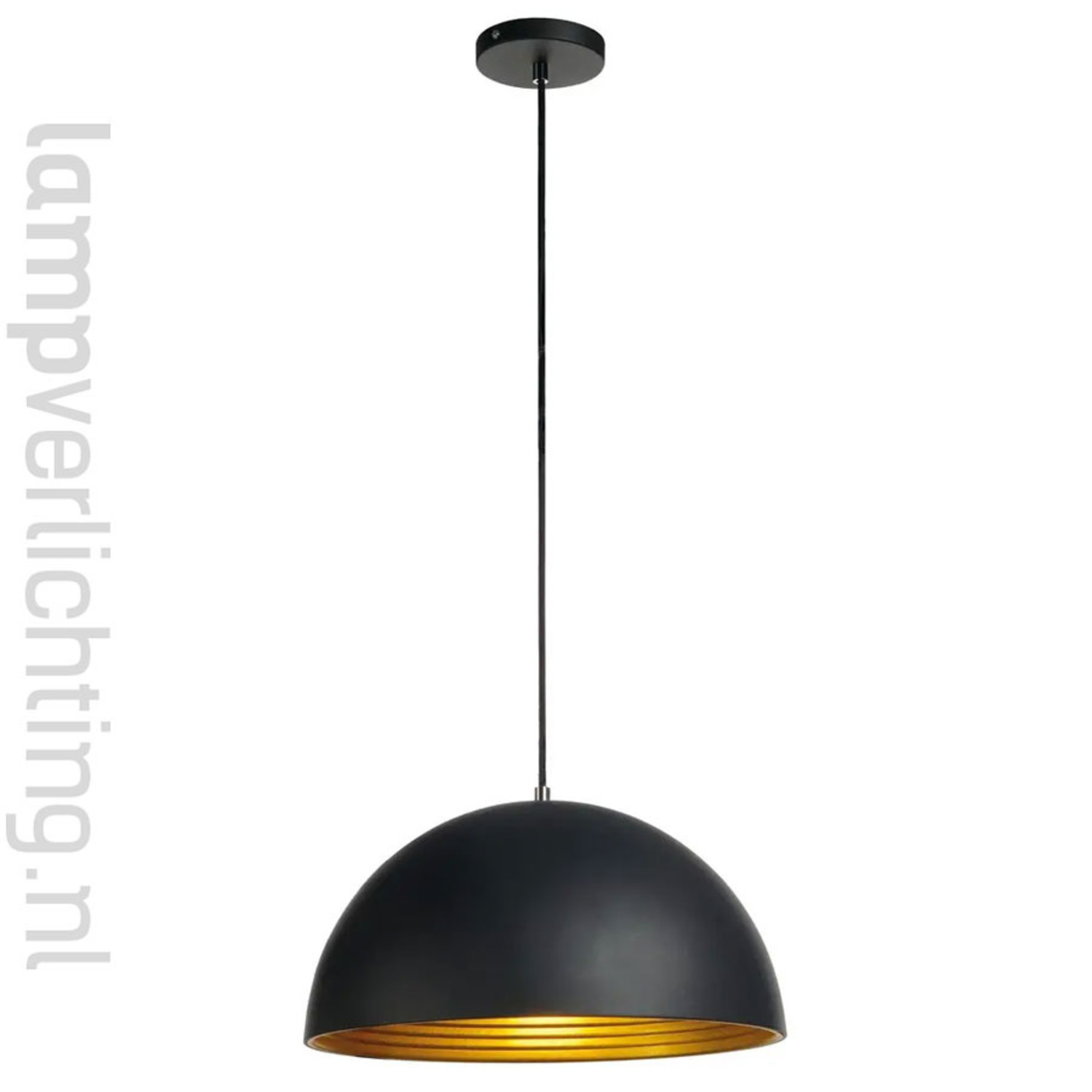 Hanglamp zwart-goud Schaalvorm cm - Tip - LampVerlichting.nl