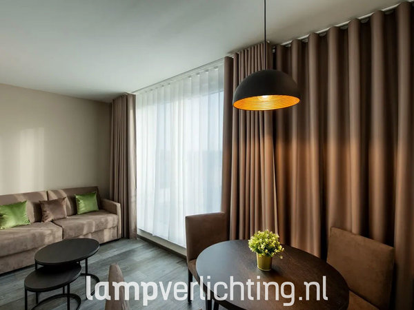 Hanglamp Dome zwart-goud Hanglamp Dome zwart-goud