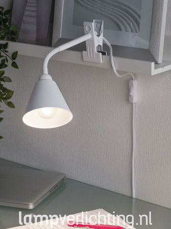 Klemspot E14 met LED lamp Klemspot E14 met LED lamp