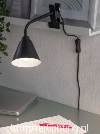 Klemspot E14 met LED lamp Klemspot E14 met LED lamp