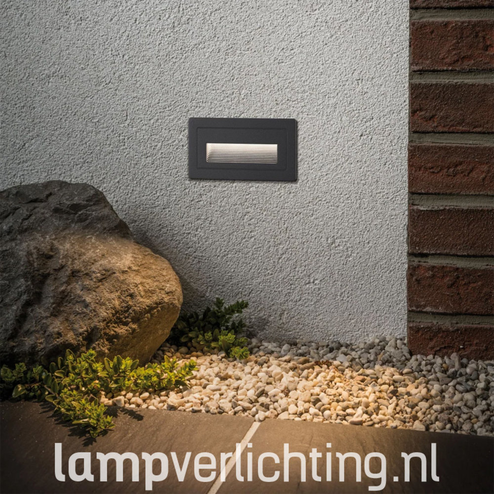 Wand Inbouwspot Horizontaal IP44 LED 4W Wand Inbouwspot Horizontaal IP44 LED 4W