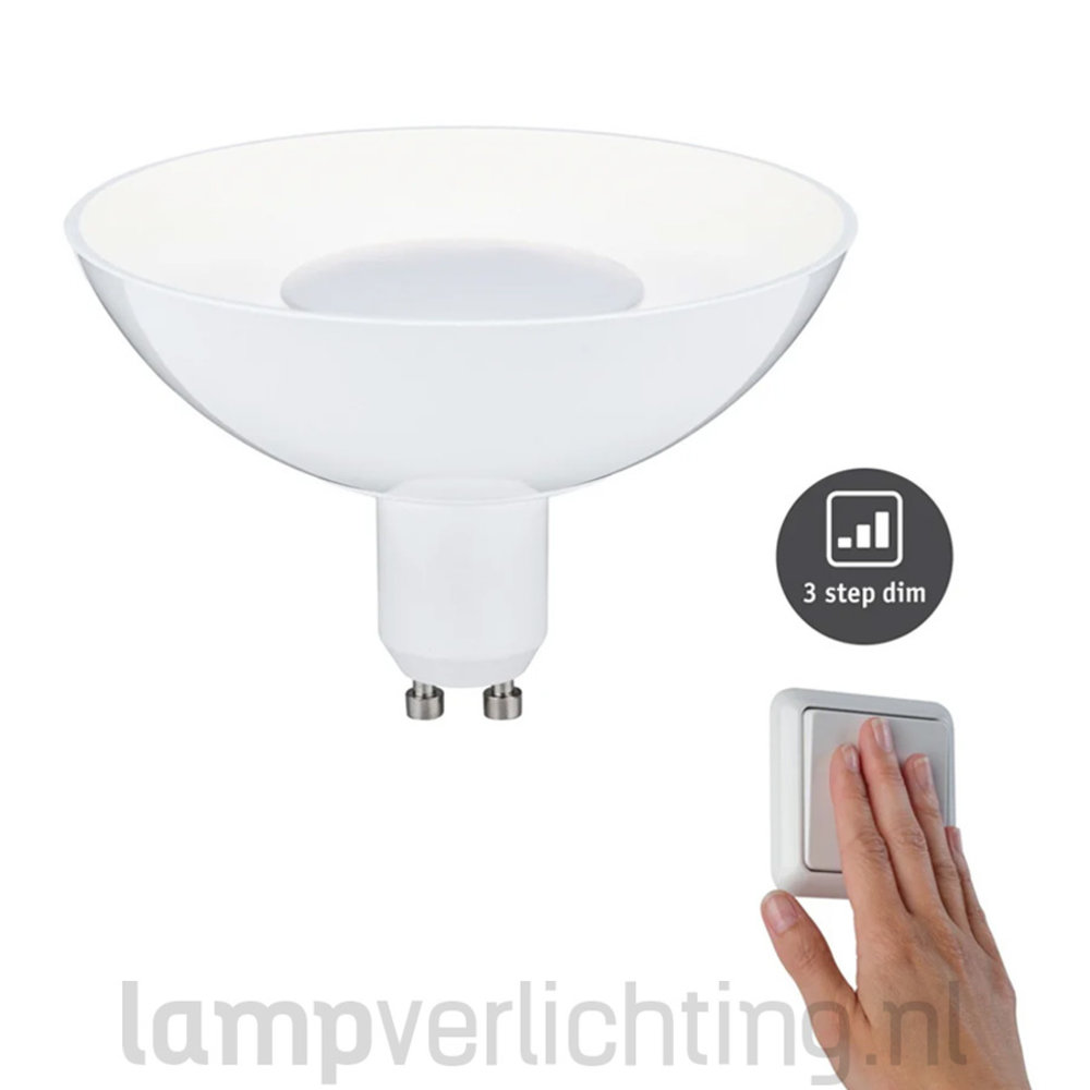 LED GU10 XL 3-staps-dim Wit-Wit