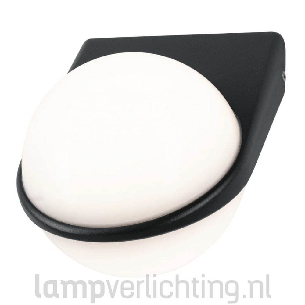droom Verknald kleding stof Wandlamp Buiten Bol LED 10W - IP44 - Antraciet - 950 lumen - Warmwit -  LampVerlichting.nl