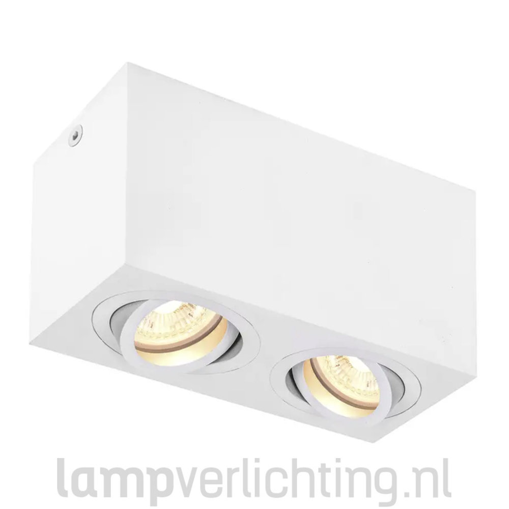 Opbouwspot Box Dubbel GU10 Opbouwspot Box Dubbel GU10