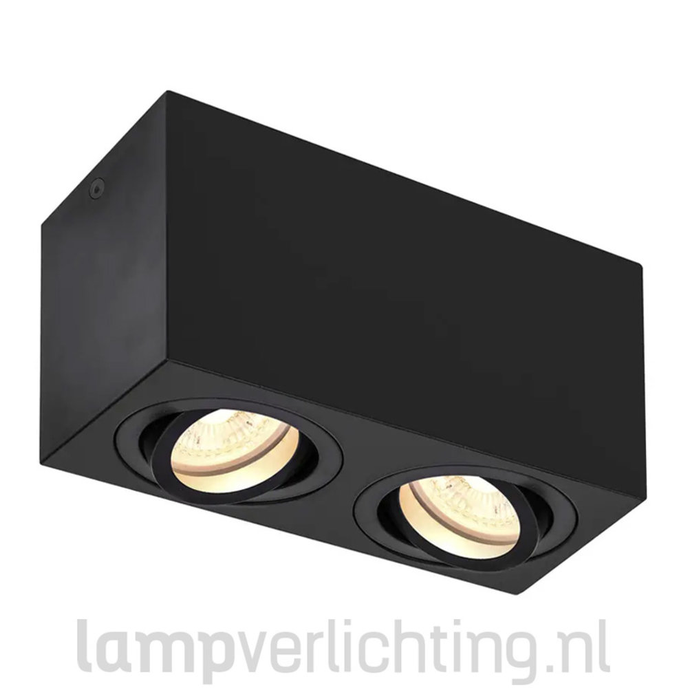Opbouwspot Box Dubbel GU10 Opbouwspot Box Dubbel GU10