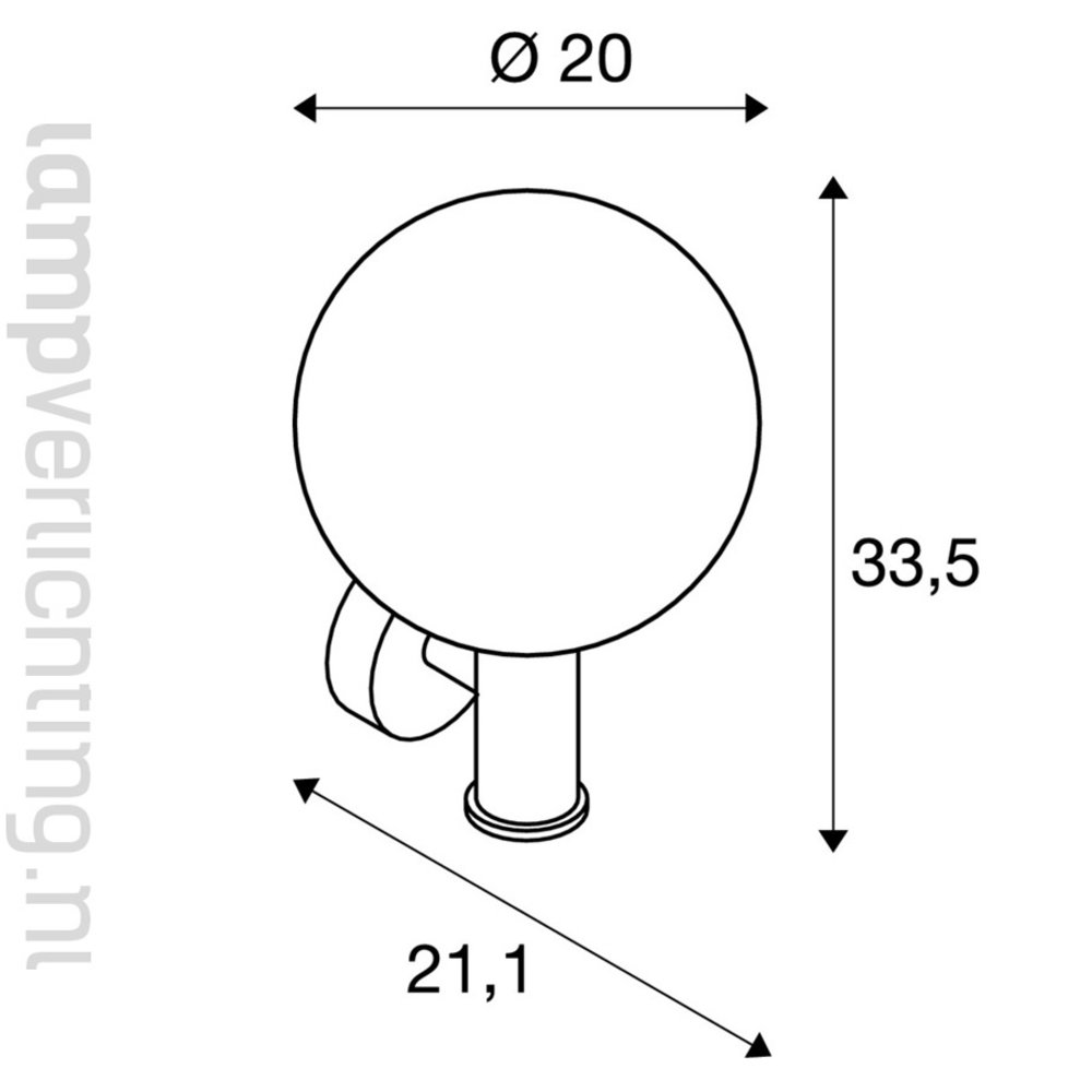 Luxe Wand Buitenlamp Bol Glas E27 Luxe Wand Buitenlamp Bol Glas E27