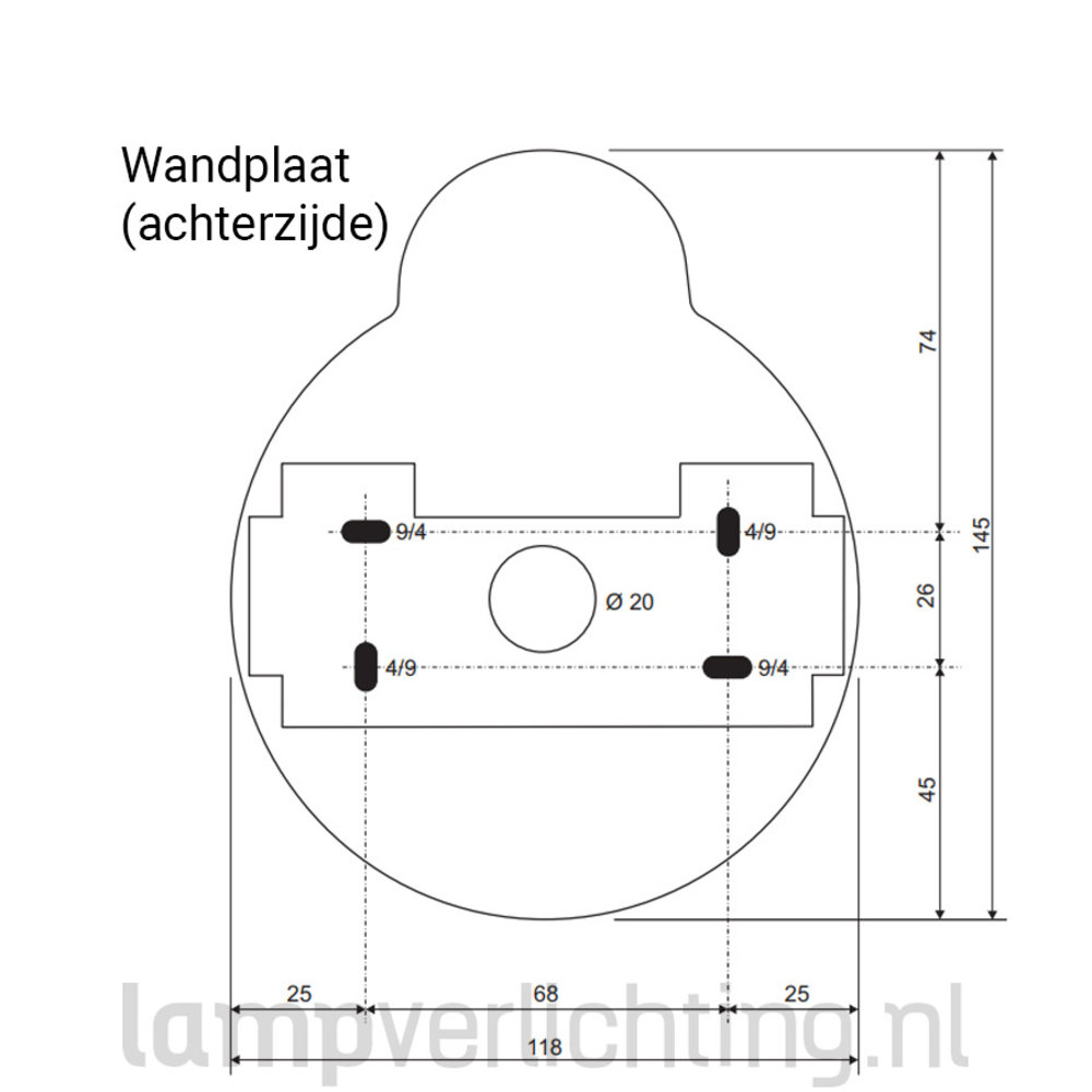 Wandspot Zwart GU10 Retro Wandspot Zwart GU10 Retro