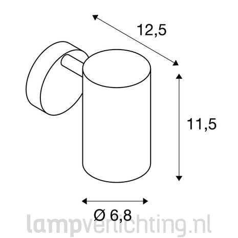Wandspot GU10 Cilinder Wandspot GU10 Cilinder