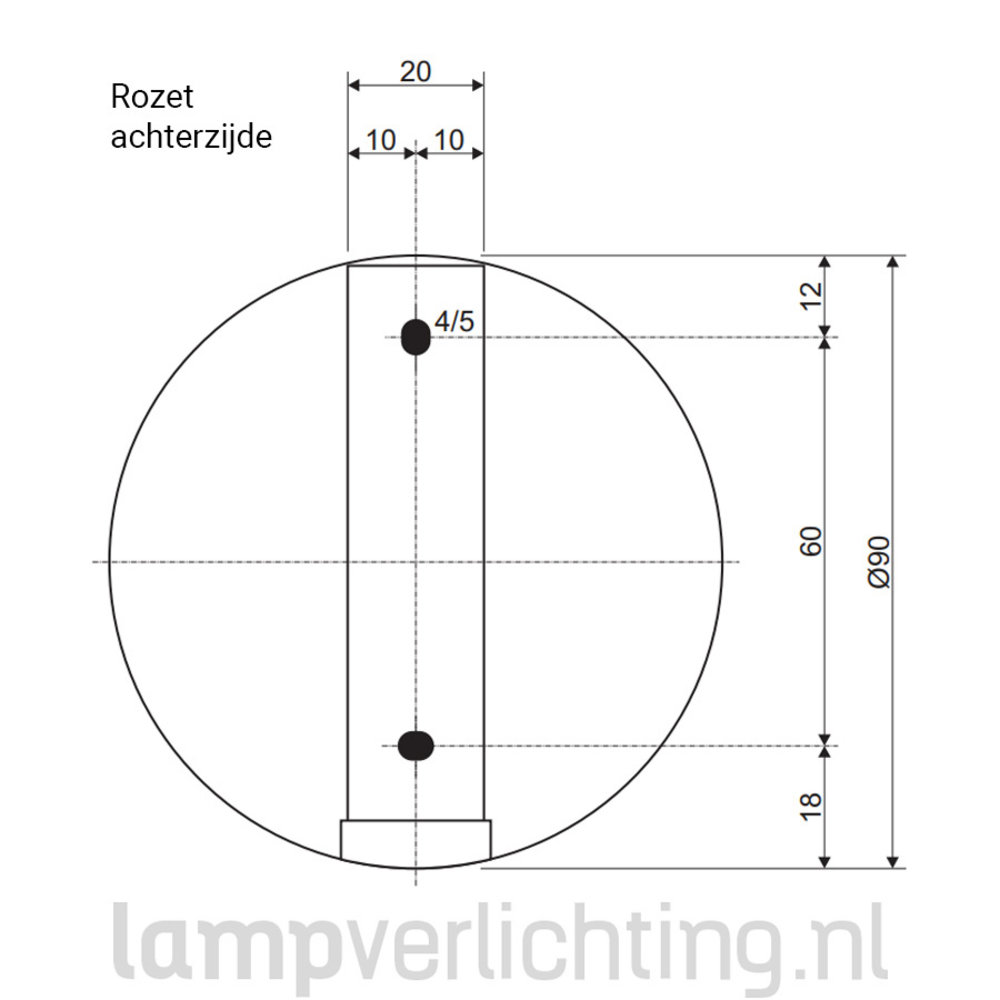 Wandspot GU10 Cilinder Wandspot GU10 Cilinder