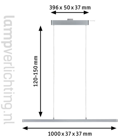 Lux Rail Hanglamp 100 cm Dimbaar Lux Rail Hanglamp 100 cm Dimbaar