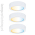 Meubelspots Set Rond - Instelbaar Wit Meubelspots Set Rond - Instelbaar Wit