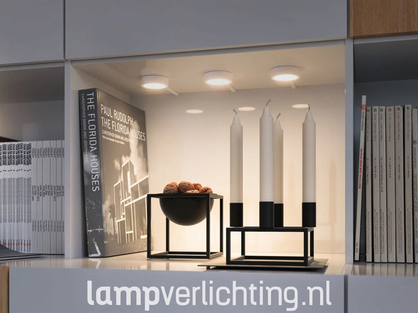 Meubelspots Set Rond - Instelbaar Wit Meubelspots Set Rond - Instelbaar Wit