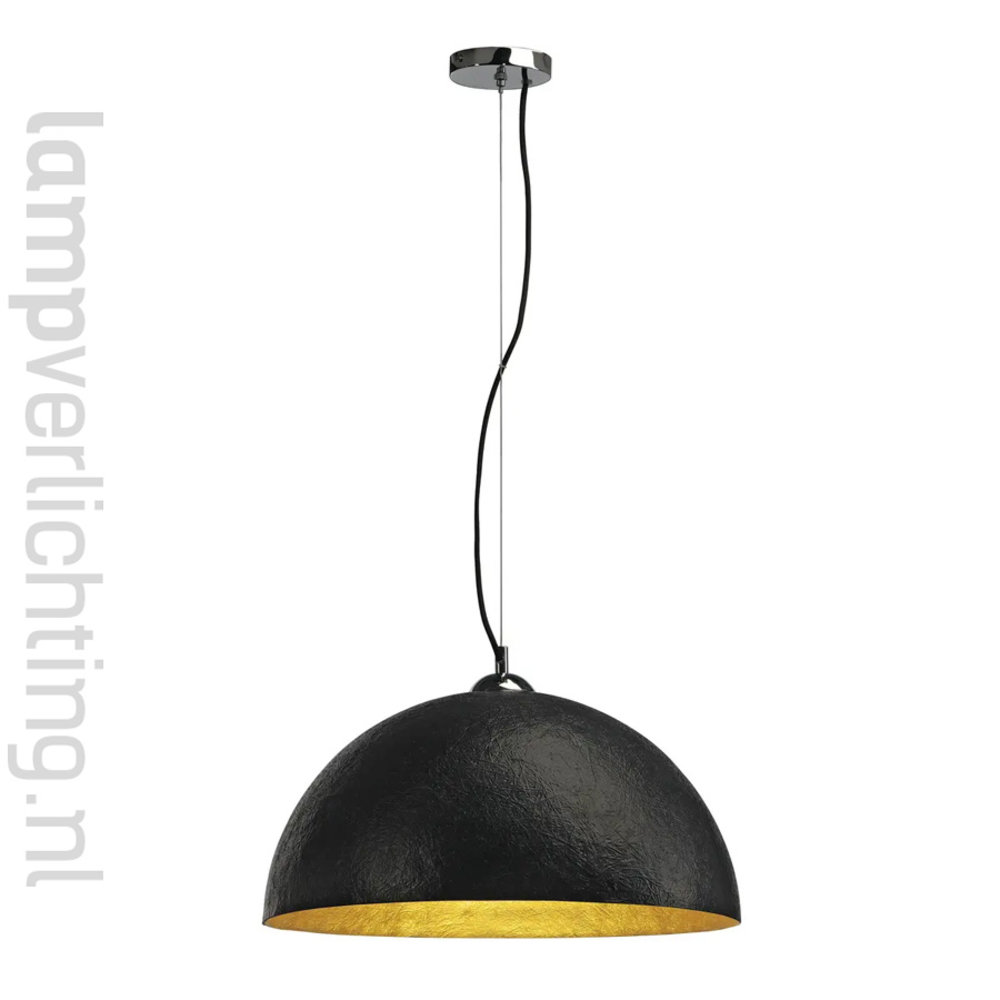 Hanglamp Dome XL zwart-goud Hanglamp Dome XL zwart-goud