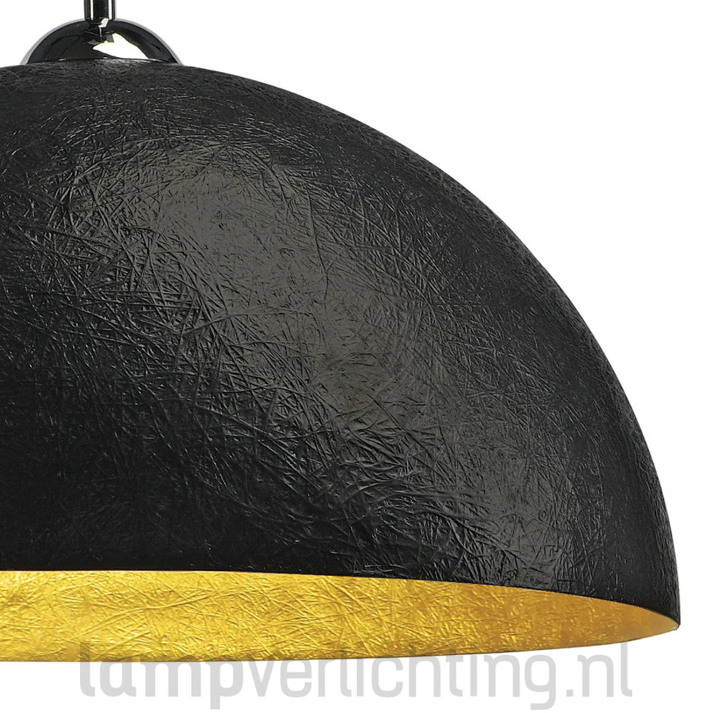 Hanglamp Dome XL zwart-goud Hanglamp Dome XL zwart-goud