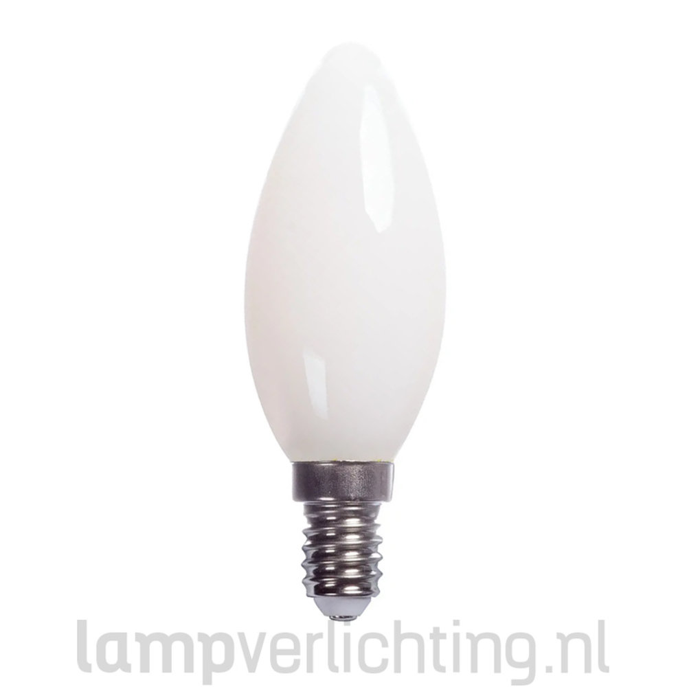 Onbelangrijk Sympton alledaags LED Filament E14 Kaars Mat Dimbaar - Warmwit 2700K - 100% Glas -  LampVerlichting.nl