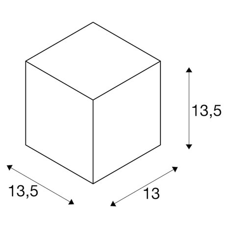 Wandlamp Buiten Downlight Kubus QPAR111 Wandlamp Buiten Downlight Kubus QPAR111