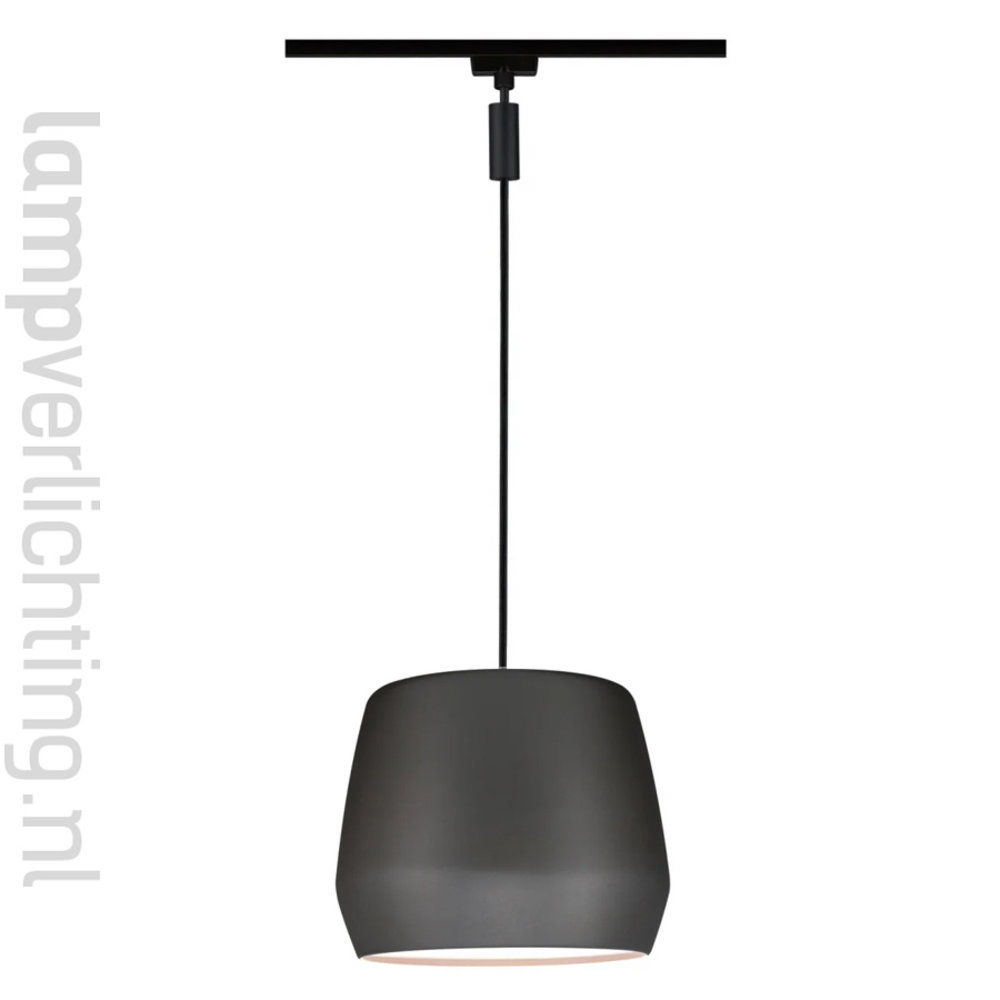 Lux Rail Hanglamp E27 Kap Mat-grijs Lux Rail Hanglamp E27 Kap Mat-grijs