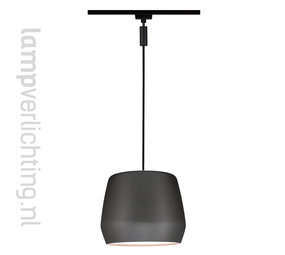 Lux Rail Hanglamp E27 Kap Mat-grijs Lux Rail Hanglamp E27 Kap Mat-grijs