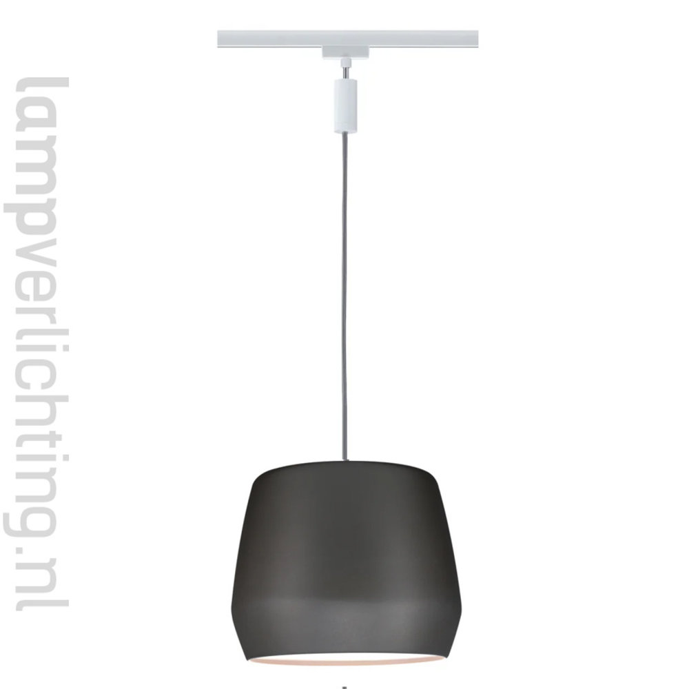 Lux Rail Hanglamp E27 Kap Mat-grijs Lux Rail Hanglamp E27 Kap Mat-grijs