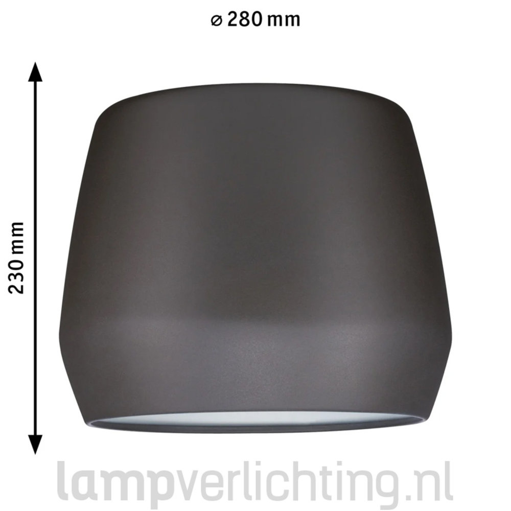 Lux Rail Hanglamp E27 Kap Mat-grijs Lux Rail Hanglamp E27 Kap Mat-grijs
