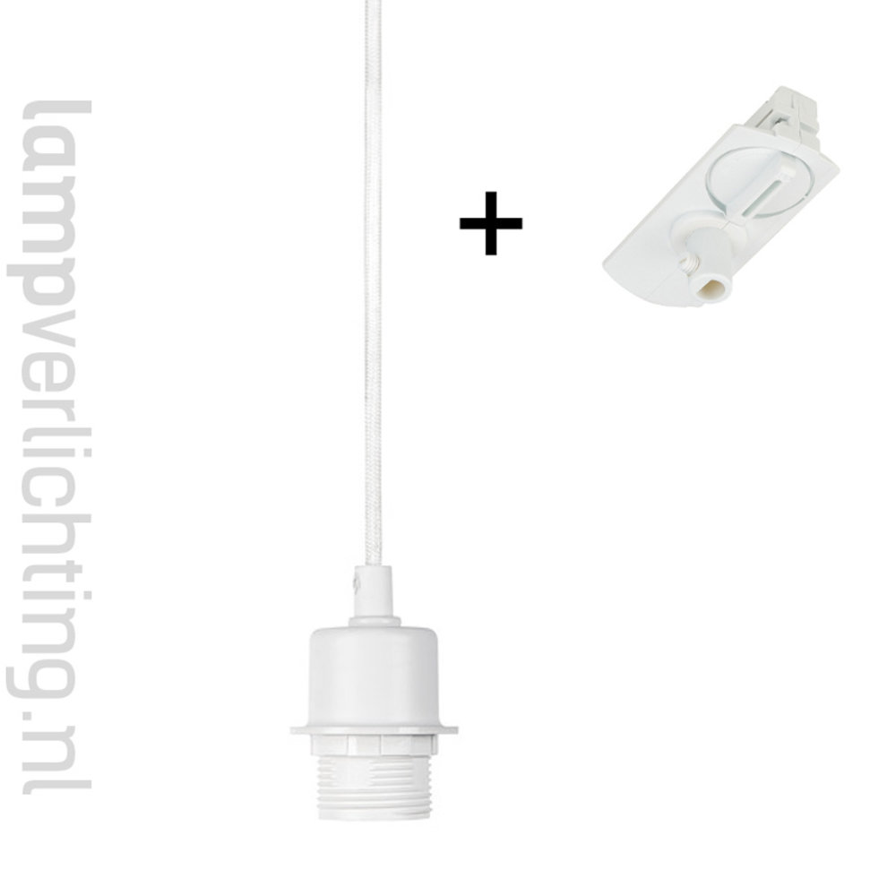 1-Fase Rail Snoer met Fitting voor Lampenkap 1-Fase Rail Snoer met Fitting voor Lampenkap
