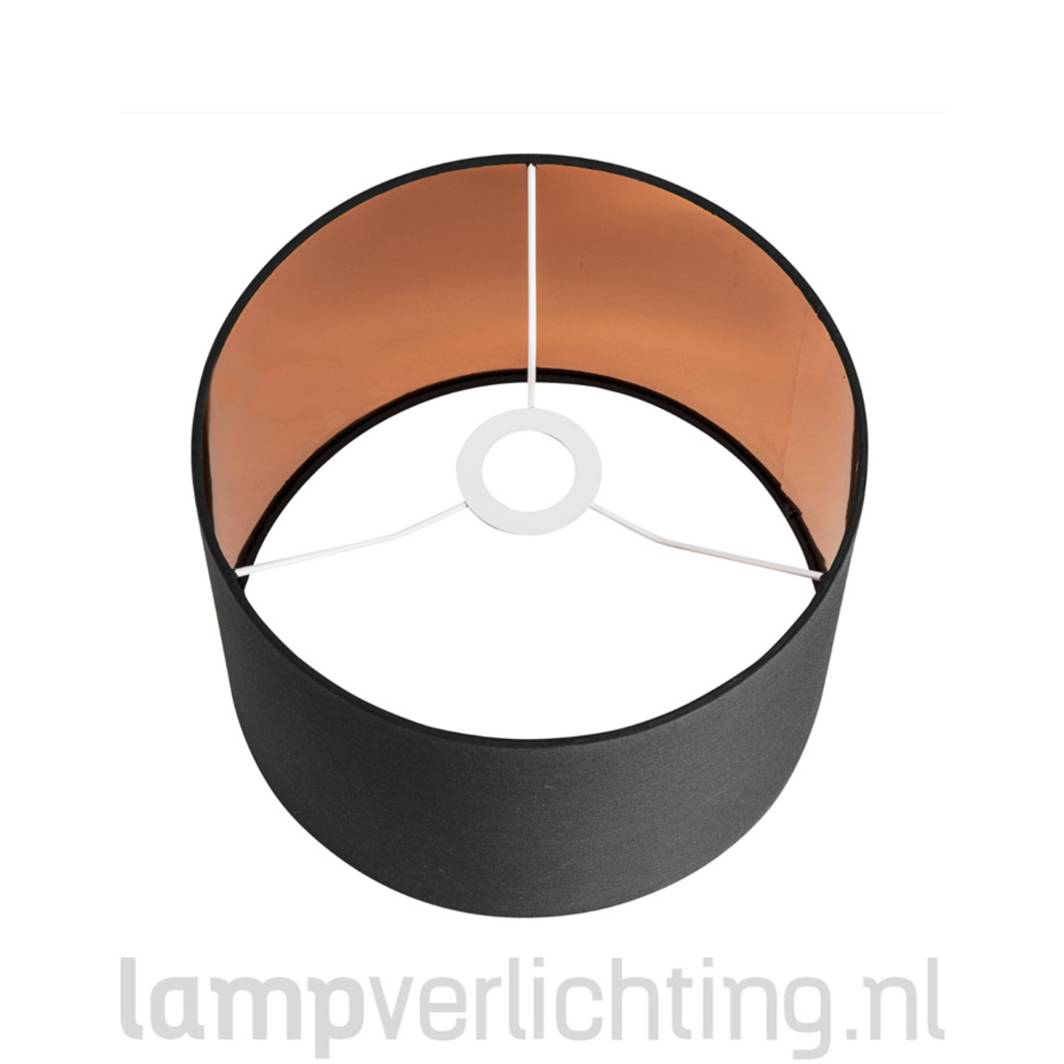 Lampenkap Dublin cilinder 30cm naturel/bruin | R-Light