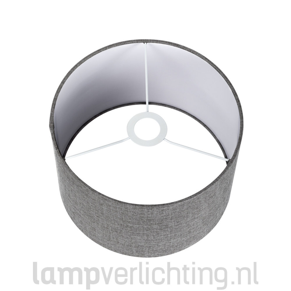 Lampenkap 30 cm - Wit, zwart, grijs of beige - E27 fitting - LampVerlichting.nl