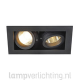Inbouwspot Box GU10 Dubbel Inbouwspot Box GU10 Dubbel