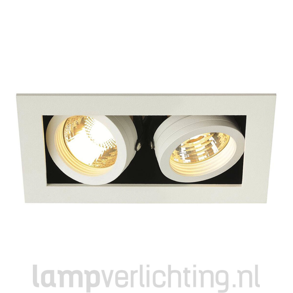 Inbouwspot Box GU10 Dubbel Inbouwspot Box GU10 Dubbel