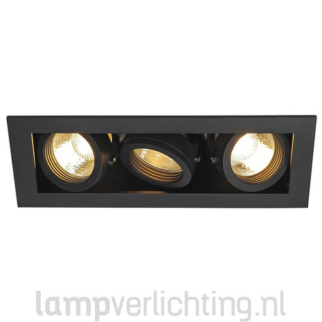Inbouwspot Box GU10 Driedubbel