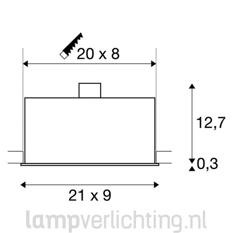 Inbouwspot Box GU10 Driedubbel