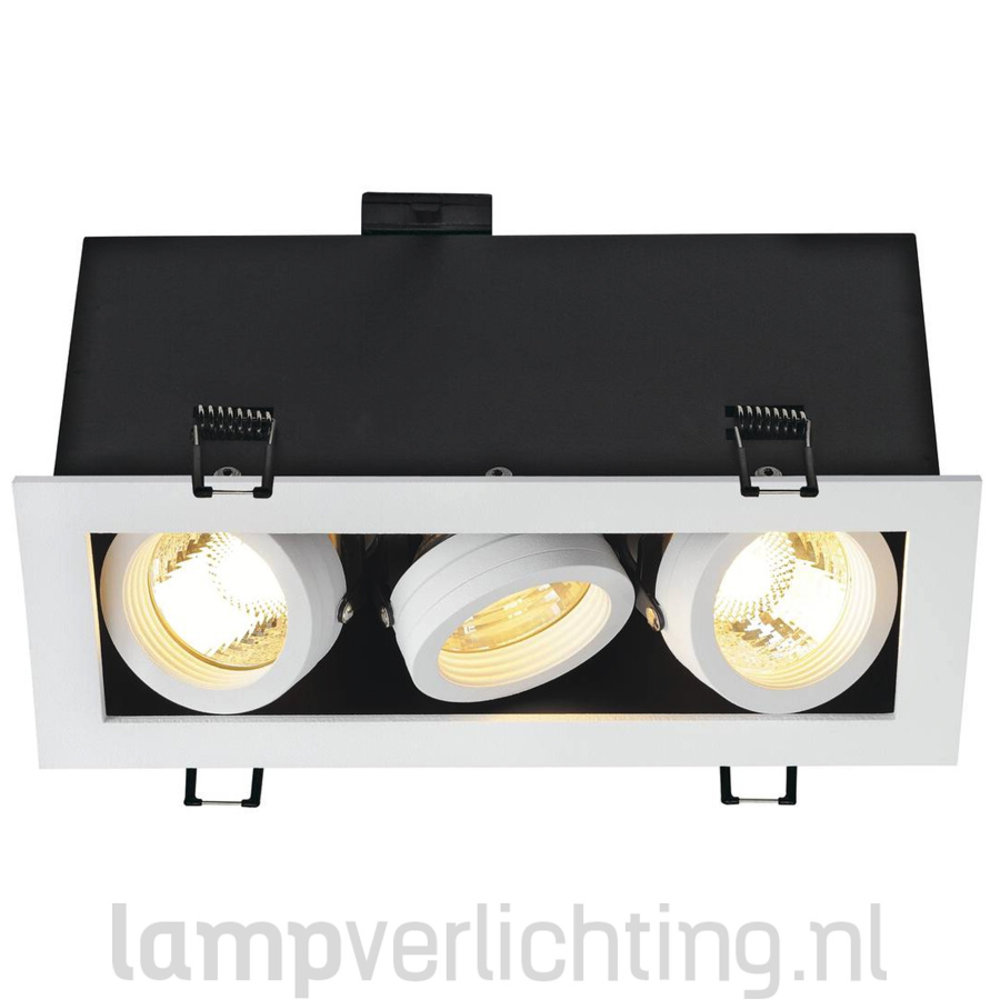 Inbouwspot Box GU10 Driedubbel