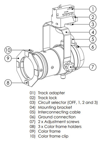 3-Fase Railspot Theater 10W Dim-to-warm 3-Fase Railspot Theater 10W Dim-to-warm