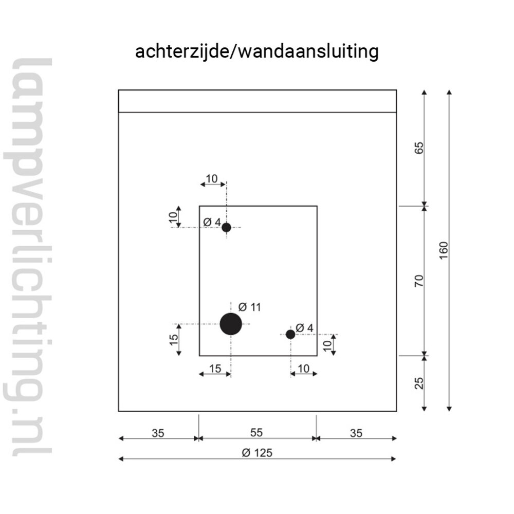 Wand Buitenlamp Downlight Koker Wand Buitenlamp Downlight Koker