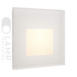 Wand Inbouwspot Dimbaar 230V Vierkant Glas Wand Inbouwspot Dimbaar 230V Vierkant Glas