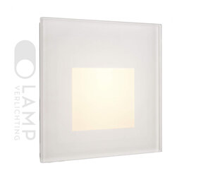 Wand Inbouwspot Dimbaar 230V Vierkant Glas Wand Inbouwspot Dimbaar 230V Vierkant Glas