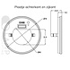 Wand Inbouwspot Dimbaar 230V Rond Glas Wand Inbouwspot Dimbaar 230V Rond Glas